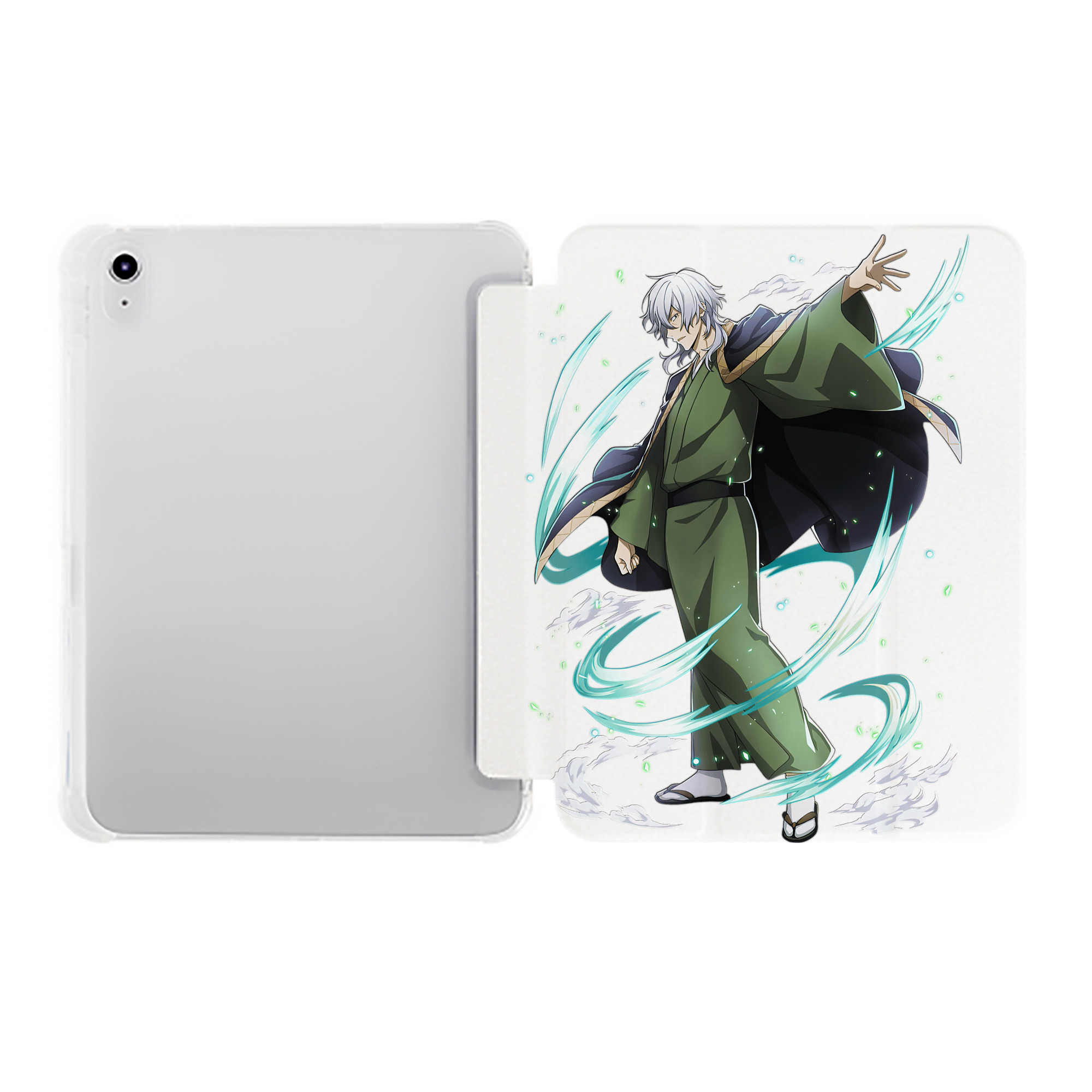 （画像用） 文豪ストレイドッグス Bungo Stray Dogs IPad ケース ペン収納付き 三つ折りスタンド PUレザー×シリコン 対応機種9.5/10.5/10.9インチ